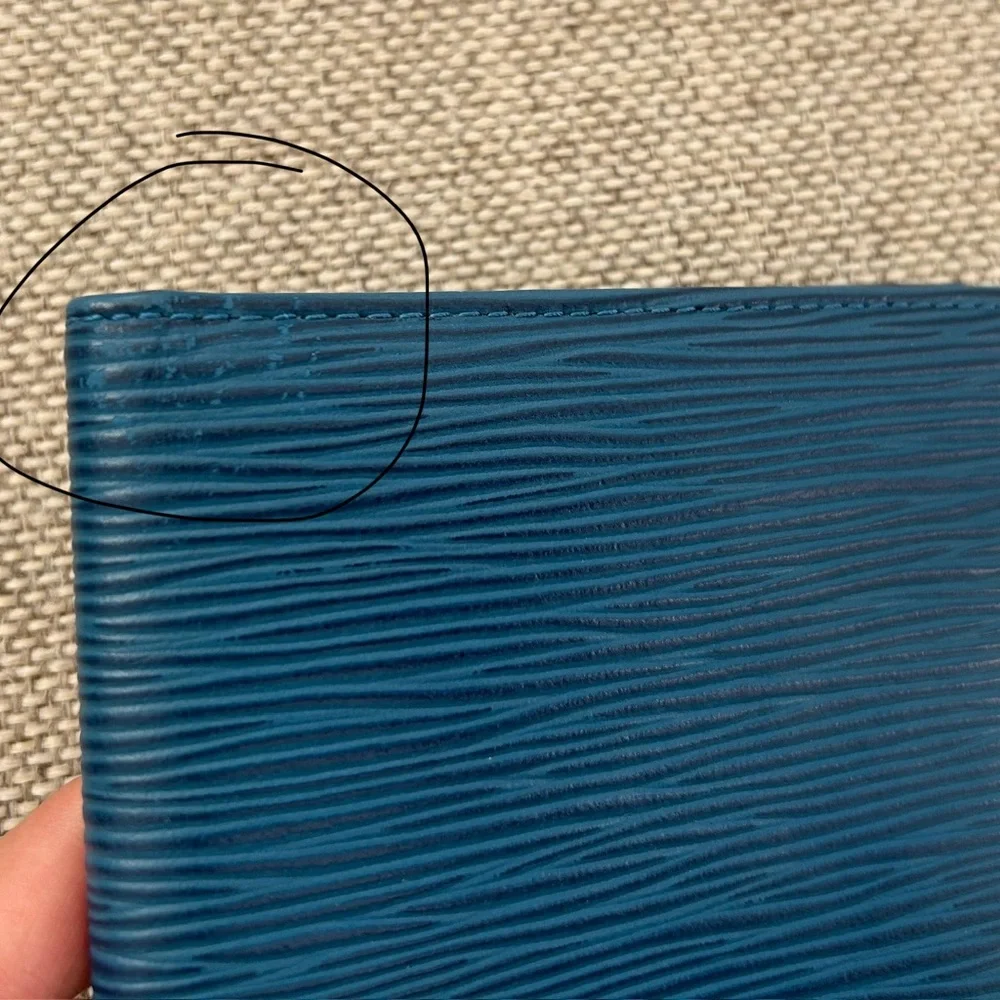 Louis Vuitton Blue Epi Leather Bi-Fold Long Wallet